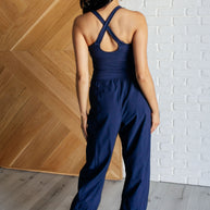 Raising Heart Rate Cut Out Jumpsuit in Navy-Athleisure-Ave Shops-[option4]-[option5]-[option6]-[option7]-[option8]-Shop-Boutique-Clothing-for-Women-Online