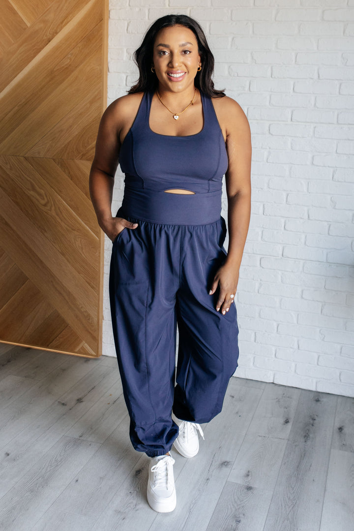 Raising Heart Rate Cut Out Jumpsuit in Navy-Athleisure-Ave Shops-[option4]-[option5]-[option6]-[option7]-[option8]-Shop-Boutique-Clothing-for-Women-Online