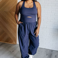 Raising Heart Rate Cut Out Jumpsuit in Navy-Athleisure-Ave Shops-[option4]-[option5]-[option6]-[option7]-[option8]-Shop-Boutique-Clothing-for-Women-Online