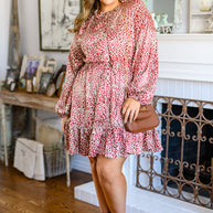 Rayven Animal Print Dress in Burgundy-Womens-Ave Shops-[option4]-[option5]-[option6]-[option7]-[option8]-Shop-Boutique-Clothing-for-Women-Online