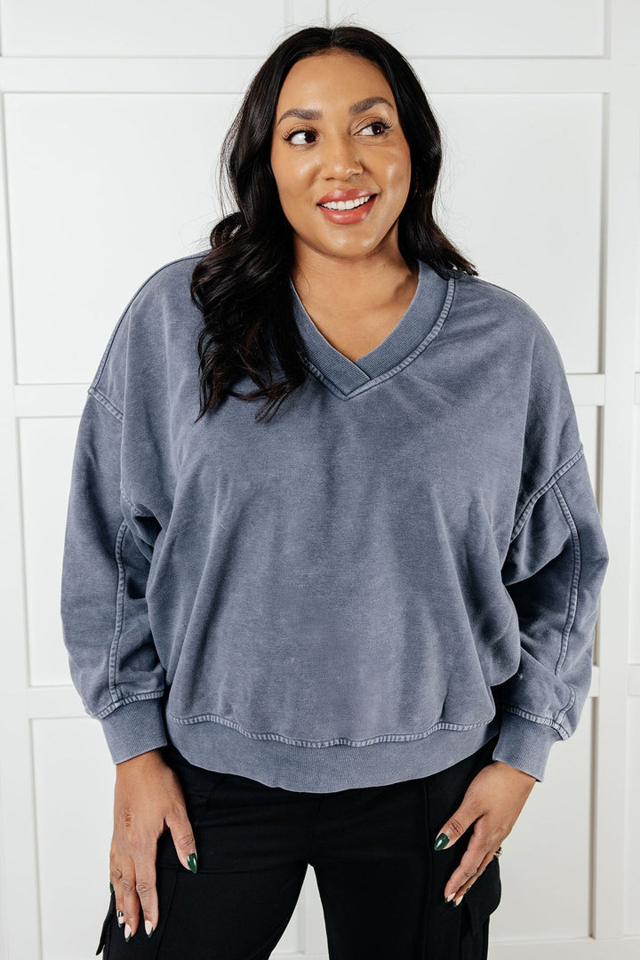 Rae Mode Rep Ready Mineral Wash French Terry Pullover in Blue-Athleisure-Ave Shops-[option4]-[option5]-[option6]-[option7]-[option8]-Shop-Boutique-Clothing-for-Women-Online