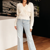 Requisite Request Surplice Crop Sweater-Tops-Ave Shops-[option4]-[option5]-[option6]-[option7]-[option8]-Shop-Boutique-Clothing-for-Women-Online