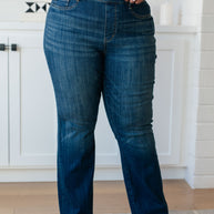 Ricki High Rise Pull On Slim Bootcut Jeans-Denim-Ave Shops-[option4]-[option5]-[option6]-[option7]-[option8]-Shop-Boutique-Clothing-for-Women-Online