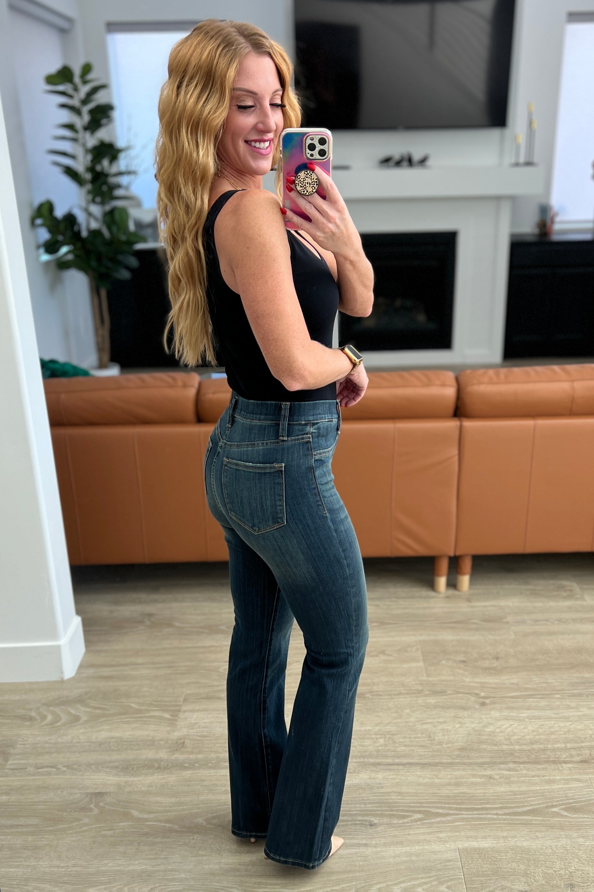 Ricki High Rise Pull On Slim Bootcut Jeans-Denim-Ave Shops-[option4]-[option5]-[option6]-[option7]-[option8]-Shop-Boutique-Clothing-for-Women-Online