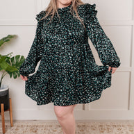 Right As Rain Ruffle Detail Dress-Dresses-Ave Shops-[option4]-[option5]-[option6]-[option7]-[option8]-Shop-Boutique-Clothing-for-Women-Online