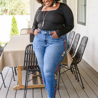 Rio Western Print Relaxed Jeans-Womens-Ave Shops-[option4]-[option5]-[option6]-[option7]-[option8]-Shop-Boutique-Clothing-for-Women-Online