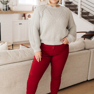 Roll on By Balloon Sleeve Sweater-Tops-Ave Shops-[option4]-[option5]-[option6]-[option7]-[option8]-Shop-Boutique-Clothing-for-Women-Online