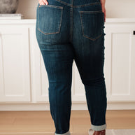Judy Blue Rowena High Rise Pull On Double Cuff Slim Jeans-Denim-Ave Shops-[option4]-[option5]-[option6]-[option7]-[option8]-Shop-Boutique-Clothing-for-Women-Online