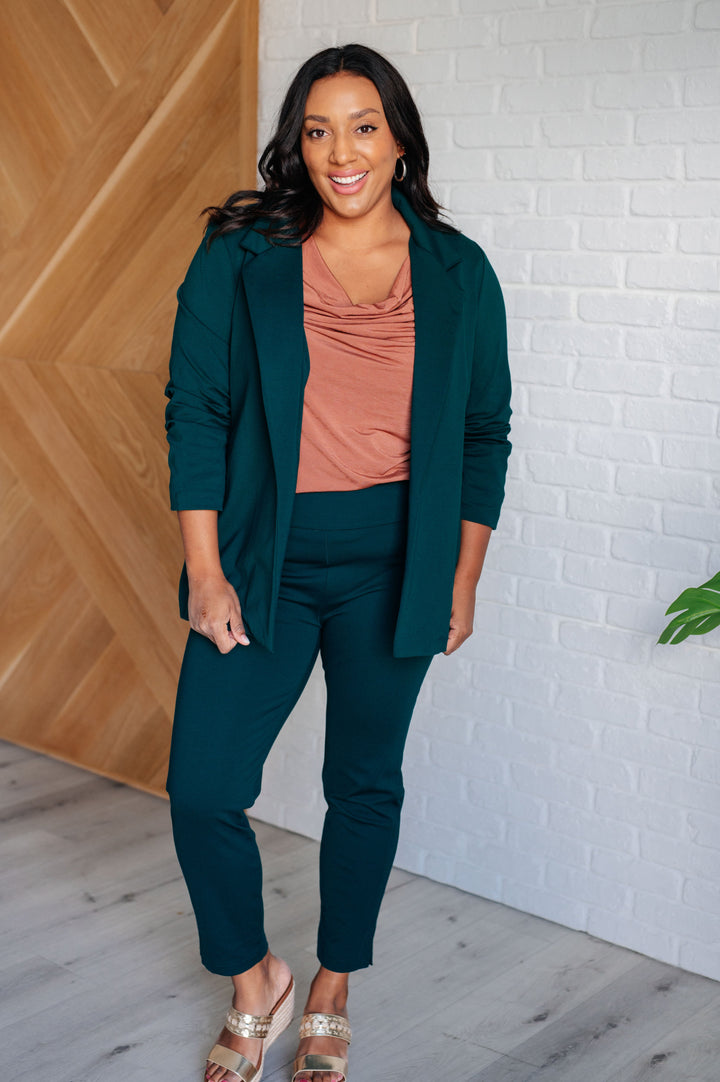 Magic 3/4 Blazer in Hunter Green-Layers-Ave Shops-[option4]-[option5]-[option6]-[option7]-[option8]-Shop-Boutique-Clothing-for-Women-Online