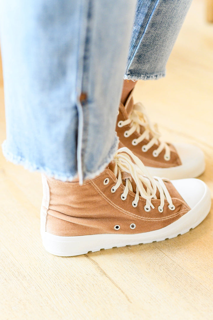 Corky's Run Me Down Velvet High Tops in Tan-Shoes-Ave Shops-[option4]-[option5]-[option6]-[option7]-[option8]-Shop-Boutique-Clothing-for-Women-Online