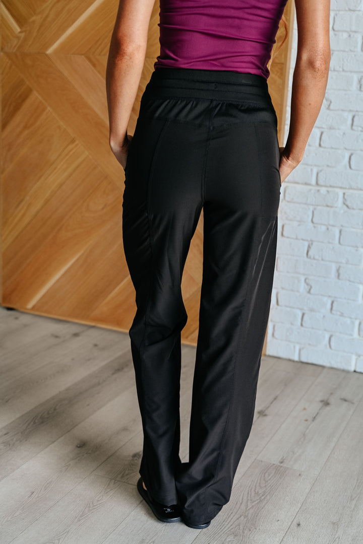 Rae Mode Runner's High Drawstring Joggers in Black-Athleisure-Ave Shops-[option4]-[option5]-[option6]-[option7]-[option8]-Shop-Boutique-Clothing-for-Women-Online