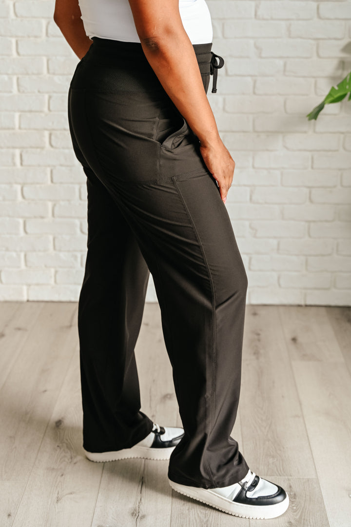 Rae Mode Runner's High Drawstring Joggers in Black-Athleisure-Ave Shops-[option4]-[option5]-[option6]-[option7]-[option8]-Shop-Boutique-Clothing-for-Women-Online