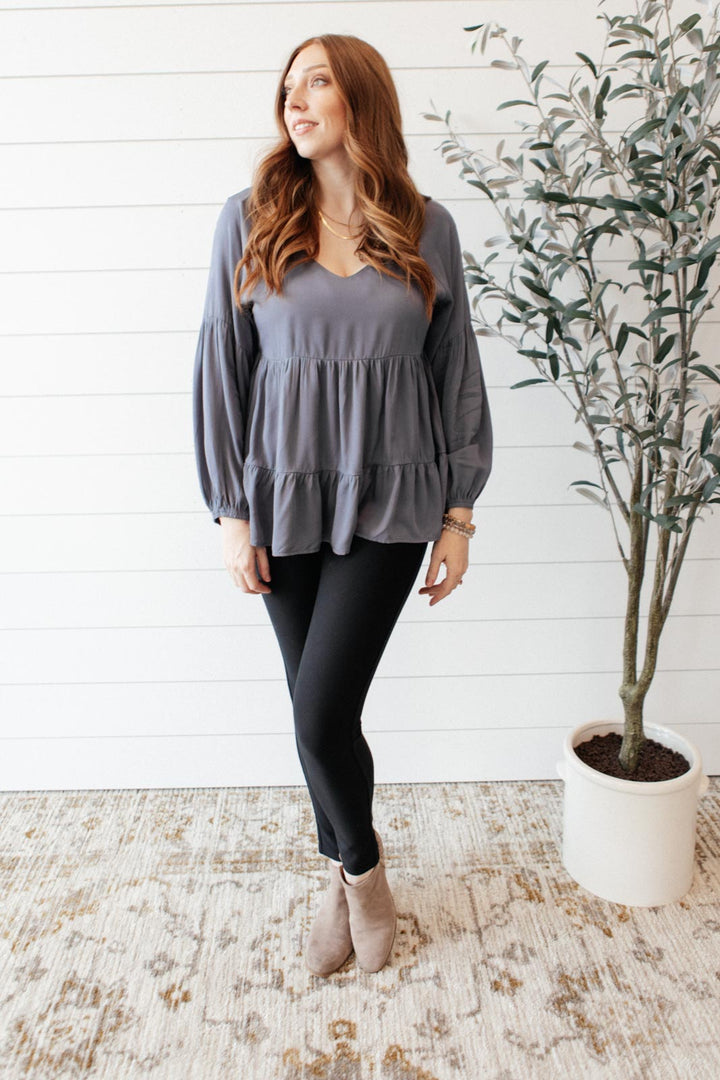 Sassy Swing Top in Charcoal-Womens-Ave Shops-[option4]-[option5]-[option6]-[option7]-[option8]-Shop-Boutique-Clothing-for-Women-Online