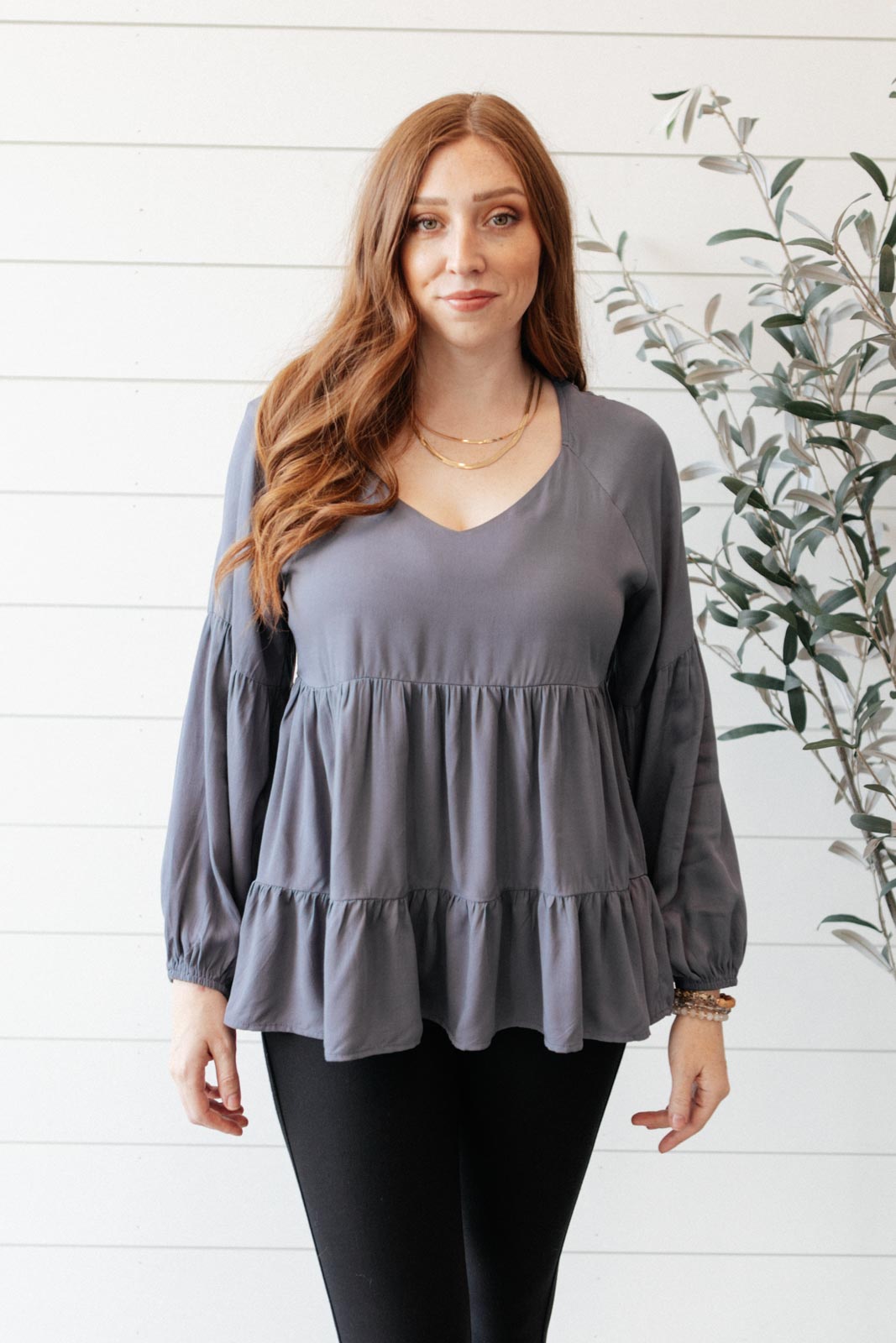 Sassy Swing Top in Charcoal-Womens-Ave Shops-[option4]-[option5]-[option6]-[option7]-[option8]-Shop-Boutique-Clothing-for-Women-Online