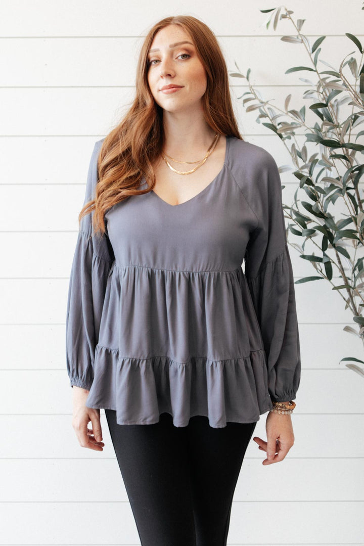 Sassy Swing Top in Charcoal-Womens-Ave Shops-[option4]-[option5]-[option6]-[option7]-[option8]-Shop-Boutique-Clothing-for-Women-Online