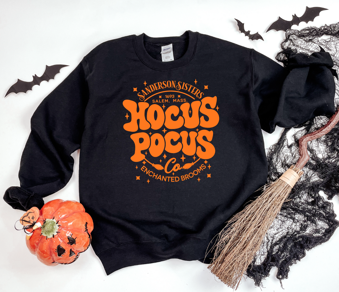 Hocus Pocus Co. (BLACK SWEATSHIRT)-Graphic Tee-Exclusive Thredz-[option4]-[option5]-[option6]-[option7]-[option8]-Shop-Boutique-Clothing-for-Women-Online