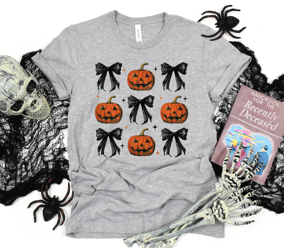 Pumpkins & Bows-Graphic Tee-Exclusive Thredz-[option4]-[option5]-[option6]-[option7]-[option8]-Shop-Boutique-Clothing-for-Women-Online