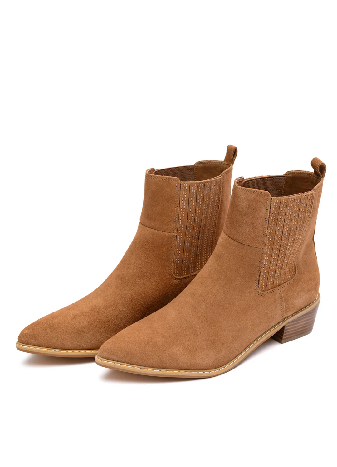 Leonor Suede Ankle Boot in Tan-Shoes-Ave Shops-[option4]-[option5]-[option6]-[option7]-[option8]-Shop-Boutique-Clothing-for-Women-Online