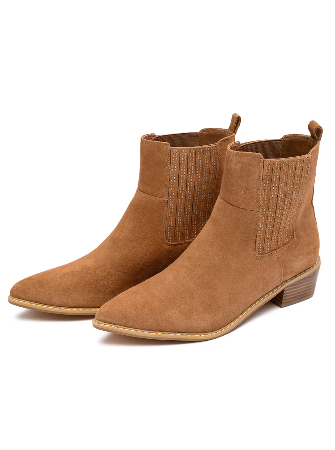 Leonor Suede Ankle Boot in Tan-Shoes-Ave Shops-[option4]-[option5]-[option6]-[option7]-[option8]-Shop-Boutique-Clothing-for-Women-Online