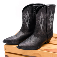 Bowie Metallic Boot in Black-Shoes-Ave Shops-[option4]-[option5]-[option6]-[option7]-[option8]-Shop-Boutique-Clothing-for-Women-Online