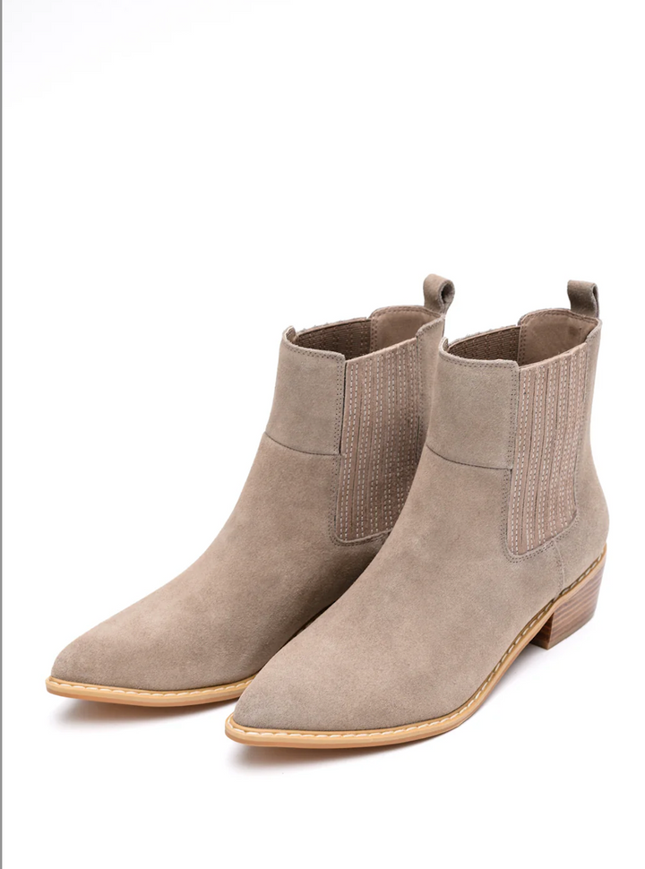 Leonor Suede Ankle Boot in Taupe-Shoes-Ave Shops-[option4]-[option5]-[option6]-[option7]-[option8]-Shop-Boutique-Clothing-for-Women-Online