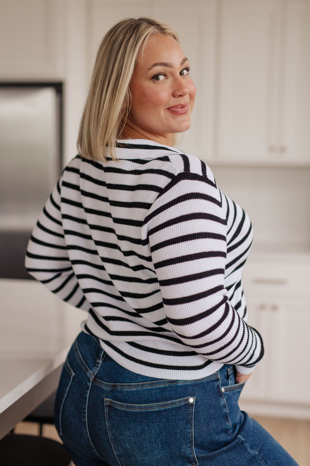 Self Improvement V-Neck Striped Sweater-Tops-Ave Shops-[option4]-[option5]-[option6]-[option7]-[option8]-Shop-Boutique-Clothing-for-Women-Online