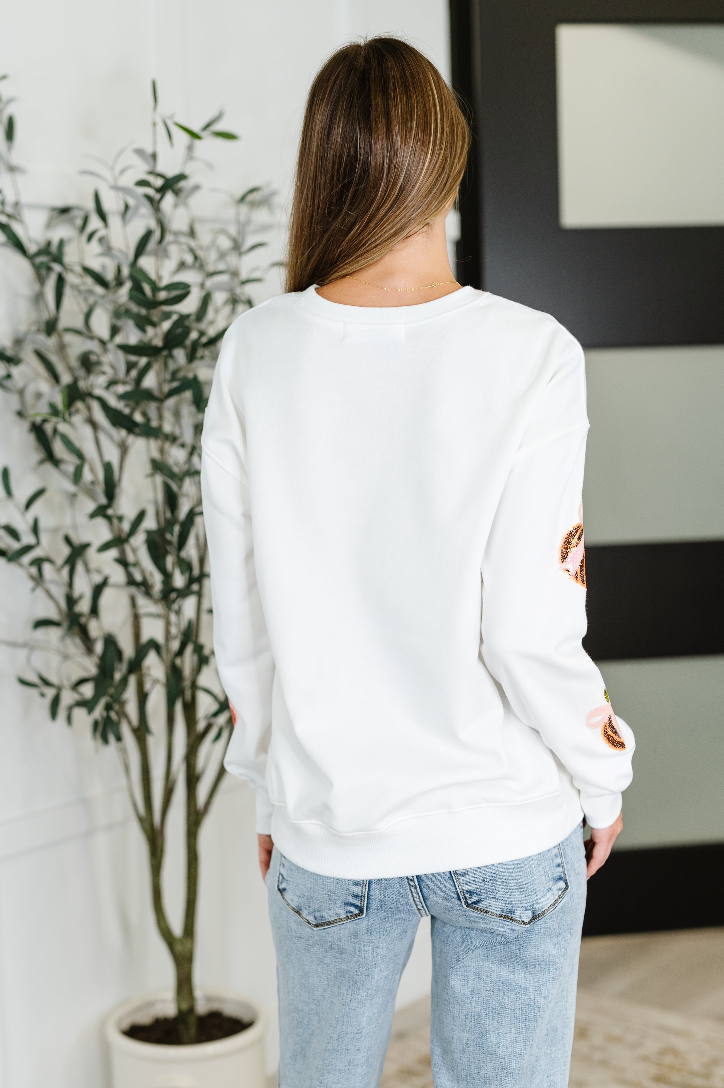 PREORDER: Sequin Pumpkin Bow Pullover-Womens-Ave Shops-[option4]-[option5]-[option6]-[option7]-[option8]-Shop-Boutique-Clothing-for-Women-Online