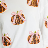 PREORDER: Sequin Pumpkin Bow Pullover-Womens-Ave Shops-[option4]-[option5]-[option6]-[option7]-[option8]-Shop-Boutique-Clothing-for-Women-Online
