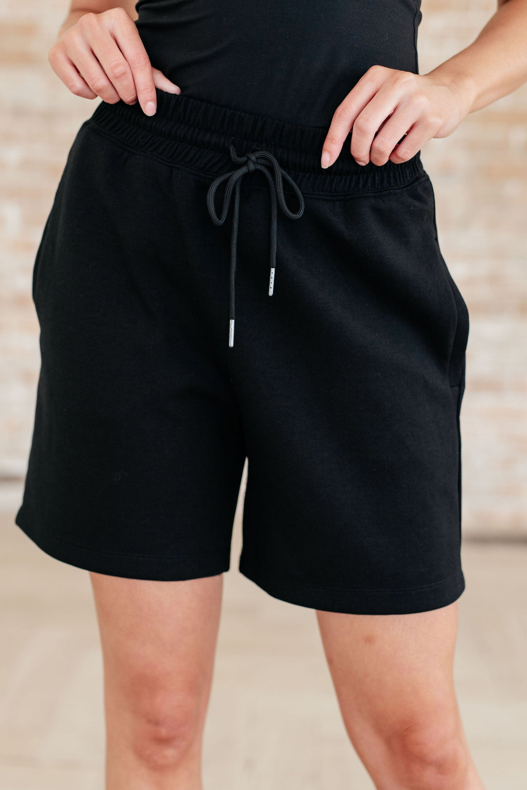 Settle In Dad Shorts in Black-Athleisure-Ave Shops-[option4]-[option5]-[option6]-[option7]-[option8]-Shop-Boutique-Clothing-for-Women-Online