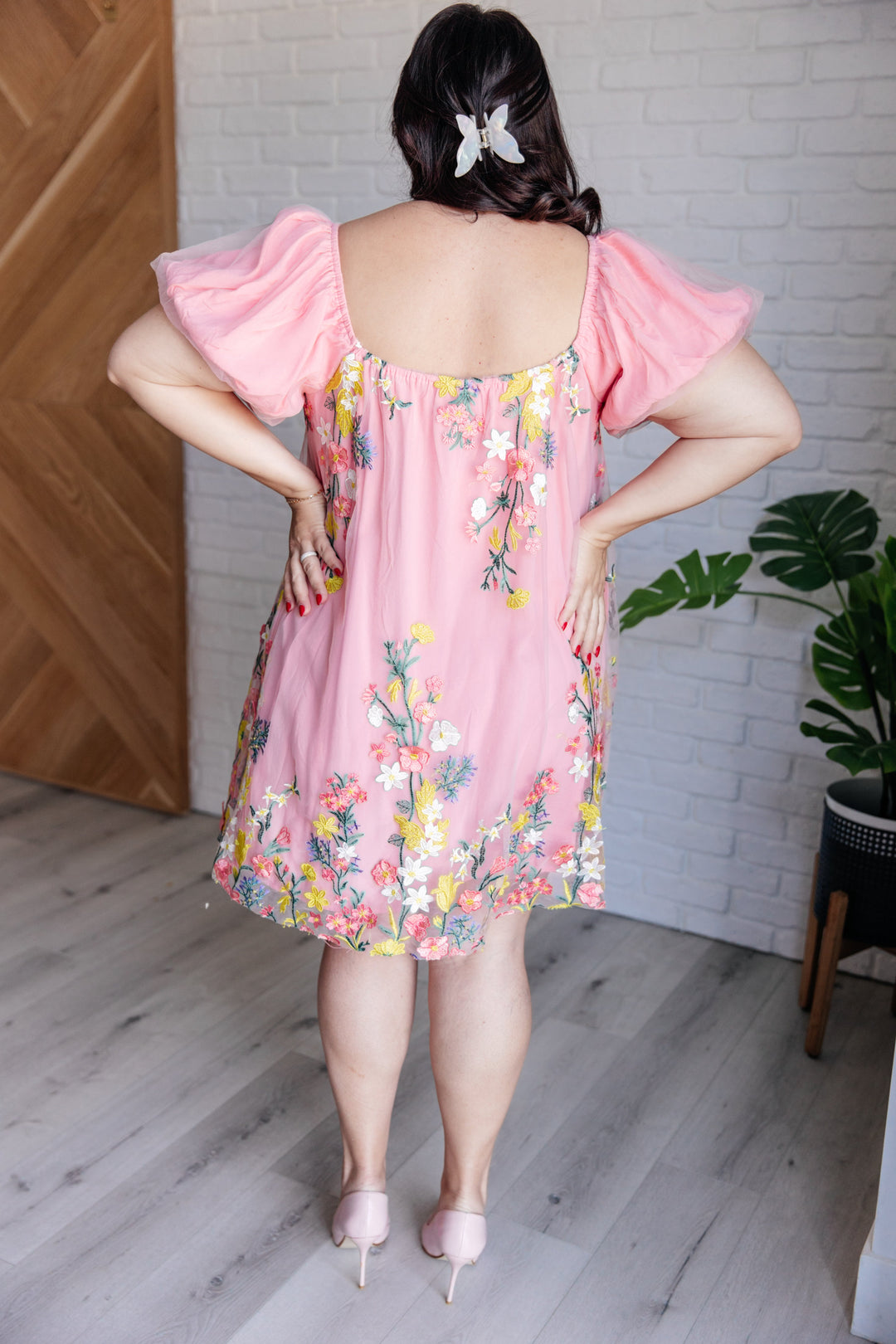 She's Blooming Balloon Sleeve Dress-Dresses-Ave Shops-[option4]-[option5]-[option6]-[option7]-[option8]-Shop-Boutique-Clothing-for-Women-Online