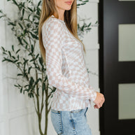PREORDER: Sheer Long Sleeve Checkered Layering Top in Three Colors-Womens-Ave Shops-[option4]-[option5]-[option6]-[option7]-[option8]-Shop-Boutique-Clothing-for-Women-Online