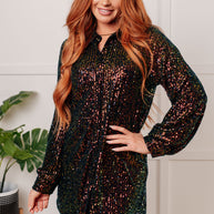 Shimmering Splendor Sequin Shirt Dress-Dresses-Ave Shops-[option4]-[option5]-[option6]-[option7]-[option8]-Shop-Boutique-Clothing-for-Women-Online