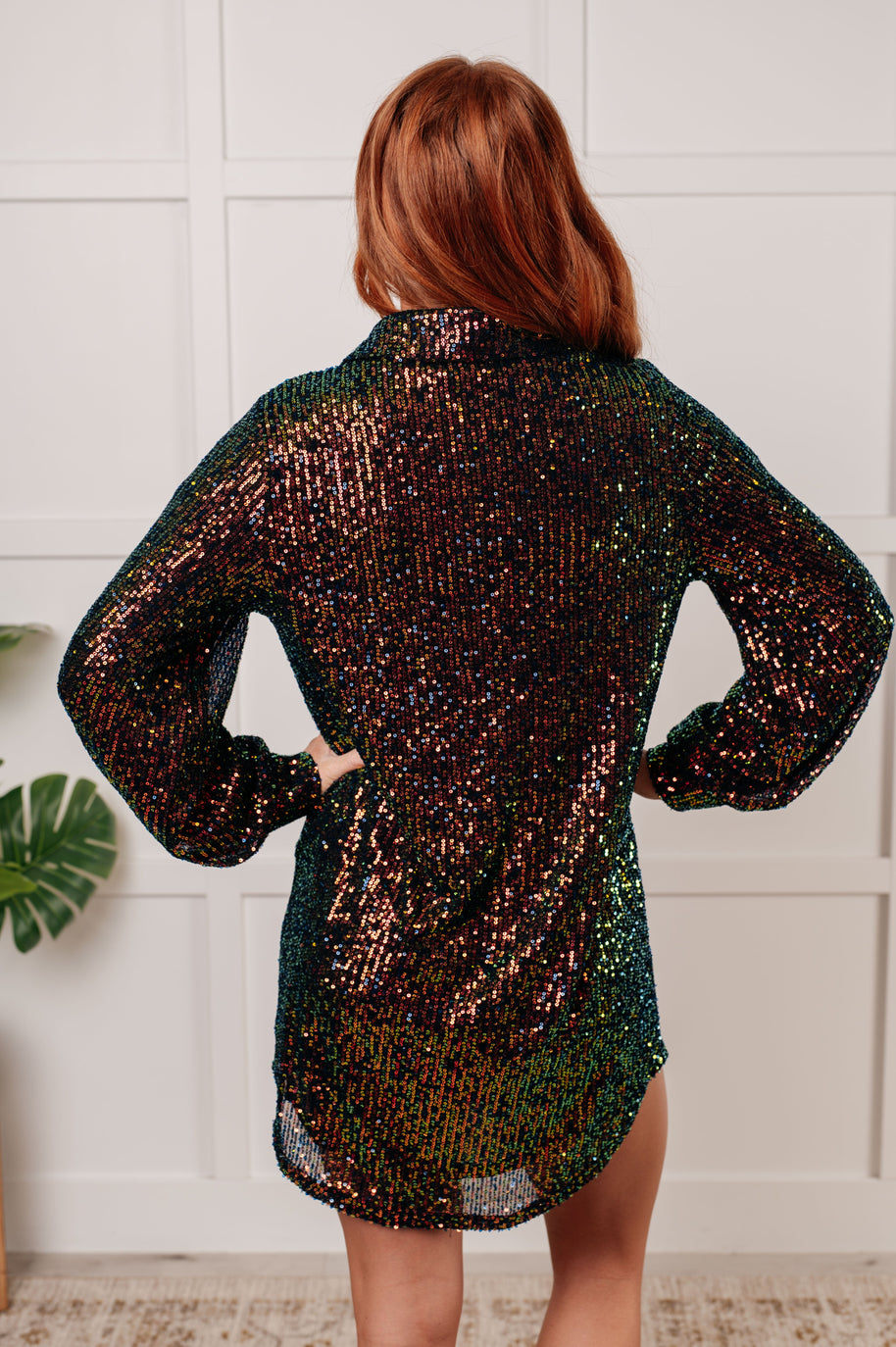 Shimmering Splendor Sequin Shirt Dress-Dresses-Ave Shops-[option4]-[option5]-[option6]-[option7]-[option8]-Shop-Boutique-Clothing-for-Women-Online
