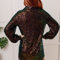Shimmering Splendor Sequin Shirt Dress-Dresses-Ave Shops-[option4]-[option5]-[option6]-[option7]-[option8]-Shop-Boutique-Clothing-for-Women-Online