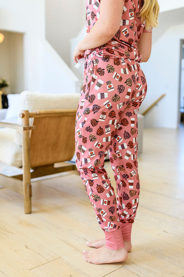 Shirley & Stone Fall Pajama set - Leopard Pumpkin-In Production-Shirley & Stone-[option4]-[option5]-[option6]-[option7]-[option8]-Shop-Boutique-Clothing-for-Women-Online