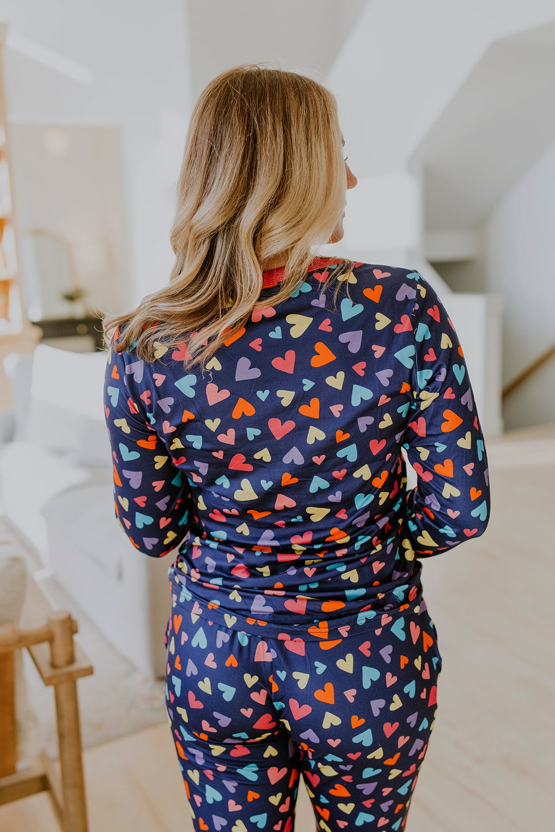 Shirley & Stone Long Sleeve Valentine Jogger Pajama Set - Colorful Heart-In Stock Shirley&amp;Stone-Shirley & Stone-[option4]-[option5]-[option6]-[option7]-[option8]-Shop-Boutique-Clothing-for-Women-Online