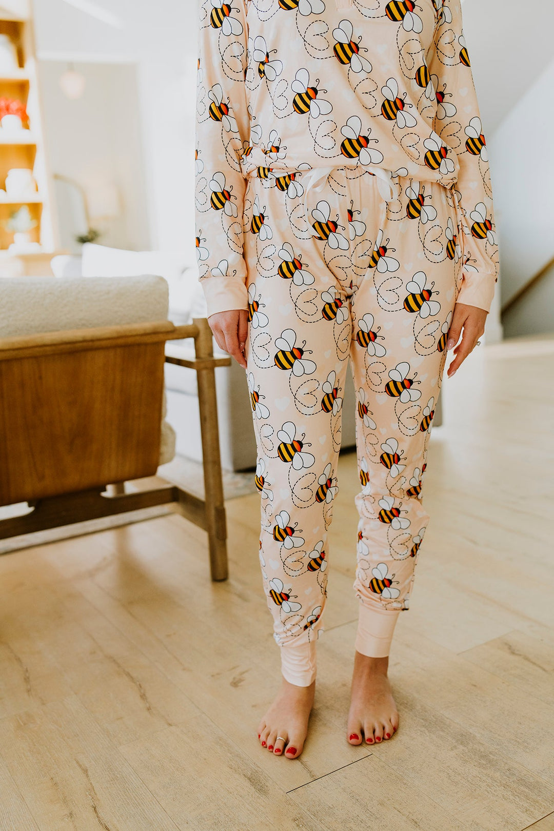 Shirley & Stone Long Sleeve Valentine Jogger Pajama Set - Disco Cherry-In Stock Shirley&amp;Stone-Shirley & Stone-[option4]-[option5]-[option6]-[option7]-[option8]-Shop-Boutique-Clothing-for-Women-Online