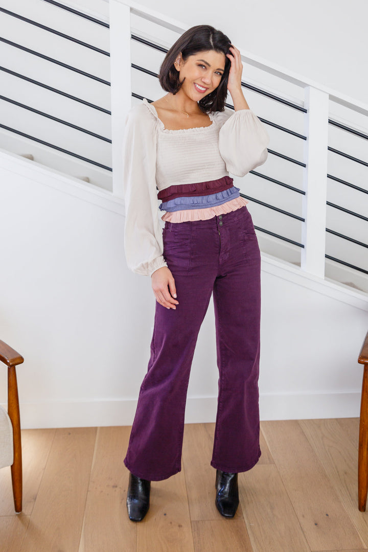 Petunia High Rise Wide Leg Jeans in Plum-Denim-Ave Shops-[option4]-[option5]-[option6]-[option7]-[option8]-Shop-Boutique-Clothing-for-Women-Online