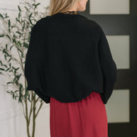 Short But Sweet Shrug in Black-Womens-Ave Shops-[option4]-[option5]-[option6]-[option7]-[option8]-Shop-Boutique-Clothing-for-Women-Online