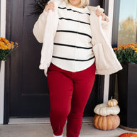 Shrouded in Sherpa Coat in White-Layers-Ave Shops-[option4]-[option5]-[option6]-[option7]-[option8]-Shop-Boutique-Clothing-for-Women-Online