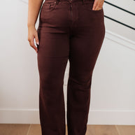 Judy Blue Sienna High Rise Control Top Flare Jeans in Espresso-Denim-Ave Shops-[option4]-[option5]-[option6]-[option7]-[option8]-Shop-Boutique-Clothing-for-Women-Online