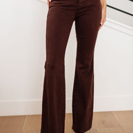 Judy Blue Sienna High Rise Control Top Flare Jeans in Espresso-Denim-Ave Shops-[option4]-[option5]-[option6]-[option7]-[option8]-Shop-Boutique-Clothing-for-Women-Online