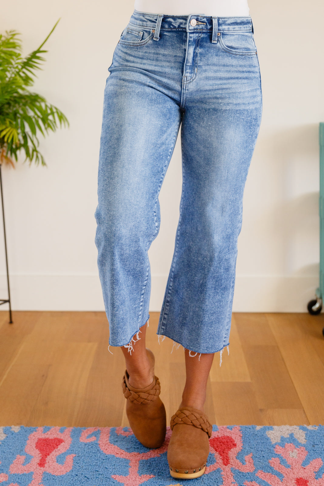 Simple Is The Way Wide Leg Capris-Denim-Ave Shops-[option4]-[option5]-[option6]-[option7]-[option8]-Shop-Boutique-Clothing-for-Women-Online