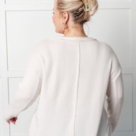 Zenana Simple Silhouette Brushed Hacci Sweater in Sand Beige-Tops-Ave Shops-[option4]-[option5]-[option6]-[option7]-[option8]-Shop-Boutique-Clothing-for-Women-Online