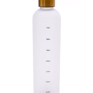 Sippin' Pretty 32 oz Translucent Water Bottle in White & Gold-Accessories-Ave Shops-[option4]-[option5]-[option6]-[option7]-[option8]-Shop-Boutique-Clothing-for-Women-Online