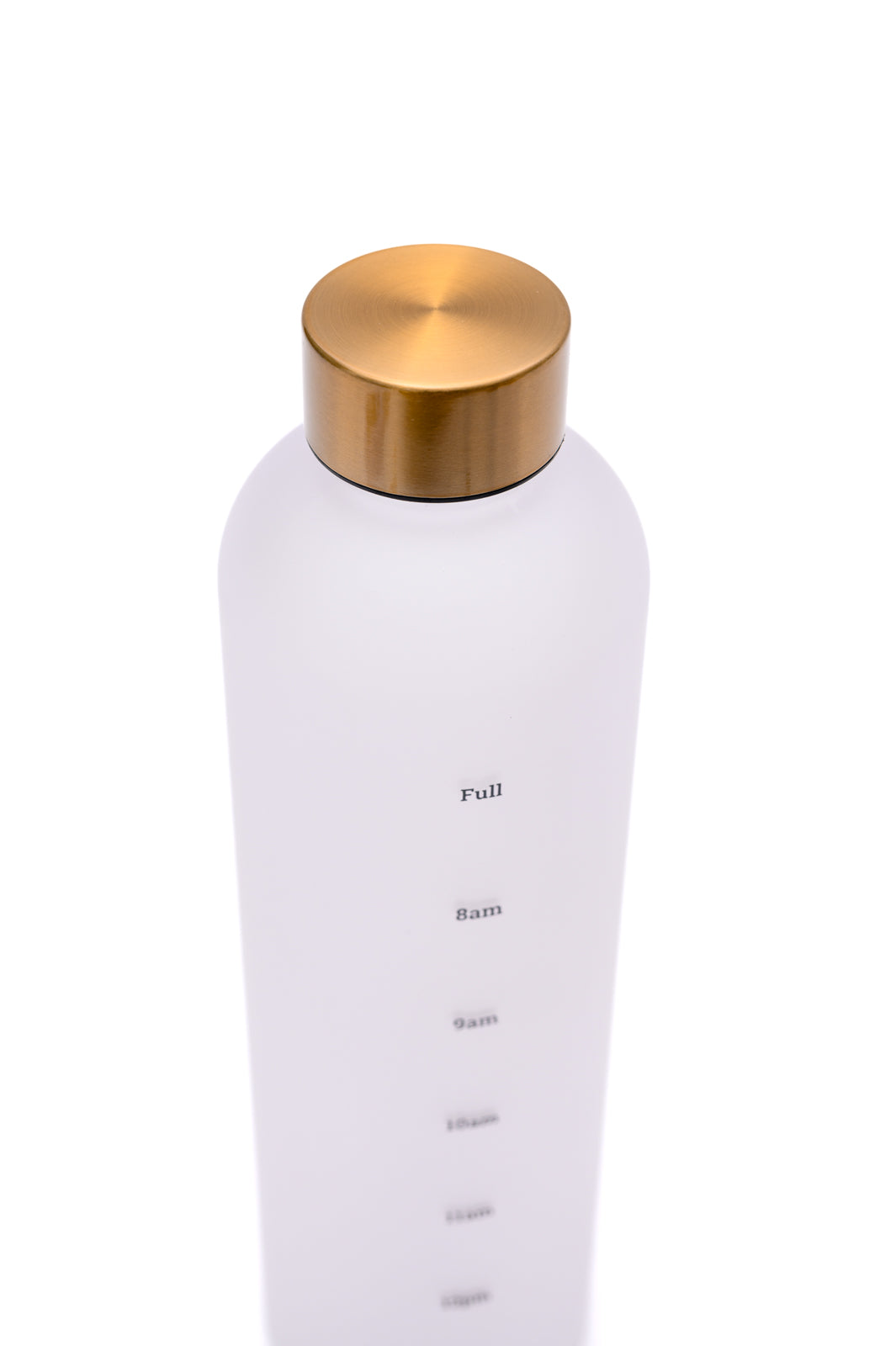 Sippin' Pretty 32 oz Translucent Water Bottle in White & Gold-Accessories-Ave Shops-[option4]-[option5]-[option6]-[option7]-[option8]-Shop-Boutique-Clothing-for-Women-Online