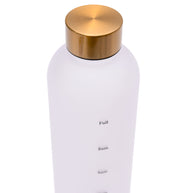Sippin' Pretty 32 oz Translucent Water Bottle in White & Gold-Accessories-Ave Shops-[option4]-[option5]-[option6]-[option7]-[option8]-Shop-Boutique-Clothing-for-Women-Online