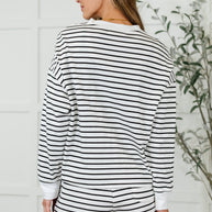 Situationally Sound Striped Long Sleeve Top and Shorts Set-Womens-Ave Shops-[option4]-[option5]-[option6]-[option7]-[option8]-Shop-Boutique-Clothing-for-Women-Online