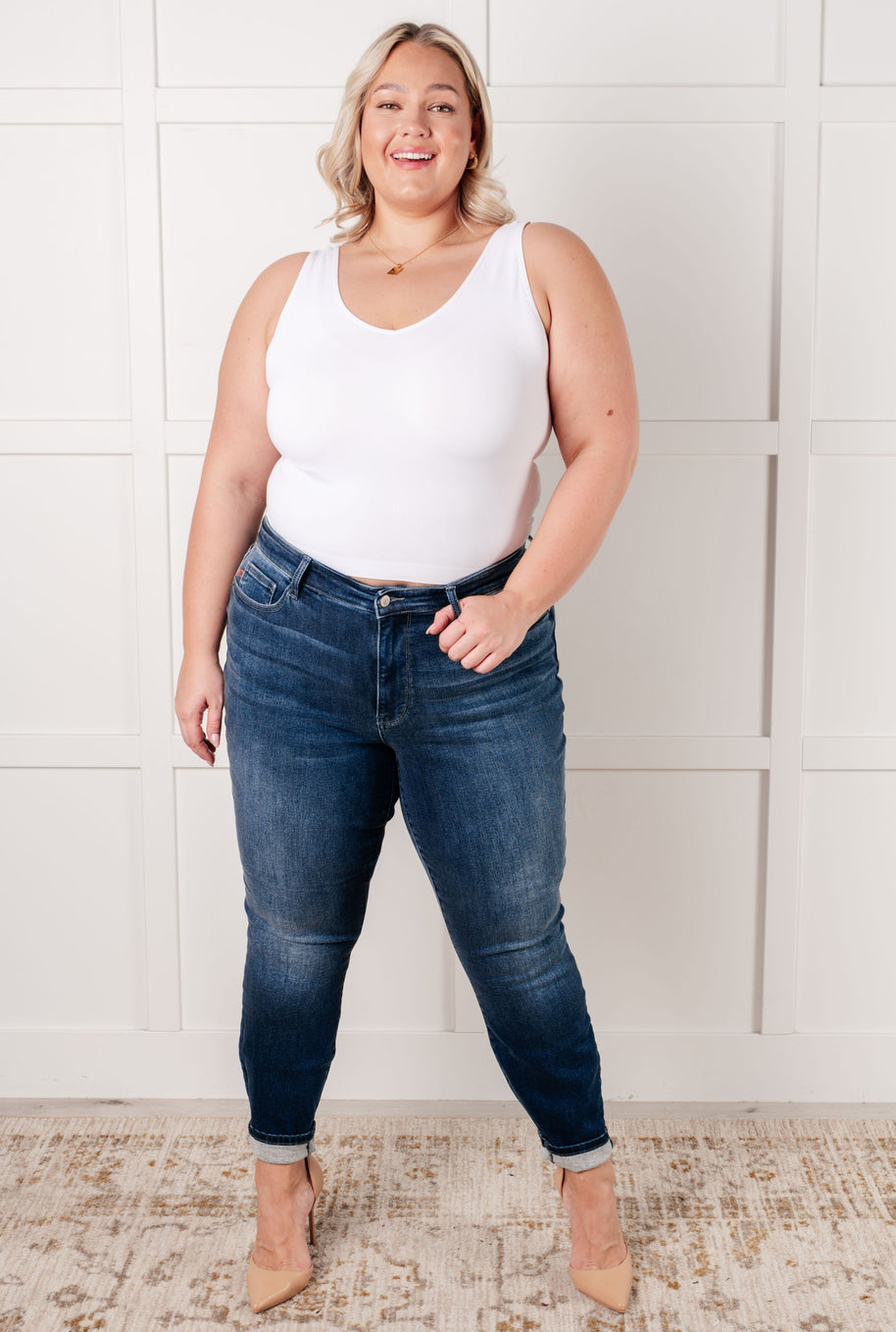 Skylar Mid Rise Thermal Vintage Skinny Jean-Womens-Ave Shops-[option4]-[option5]-[option6]-[option7]-[option8]-Shop-Boutique-Clothing-for-Women-Online