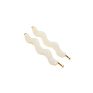 Sleek Waves Hair Clip in White Tortoise-Accessories-Ave Shops-[option4]-[option5]-[option6]-[option7]-[option8]-Shop-Boutique-Clothing-for-Women-Online